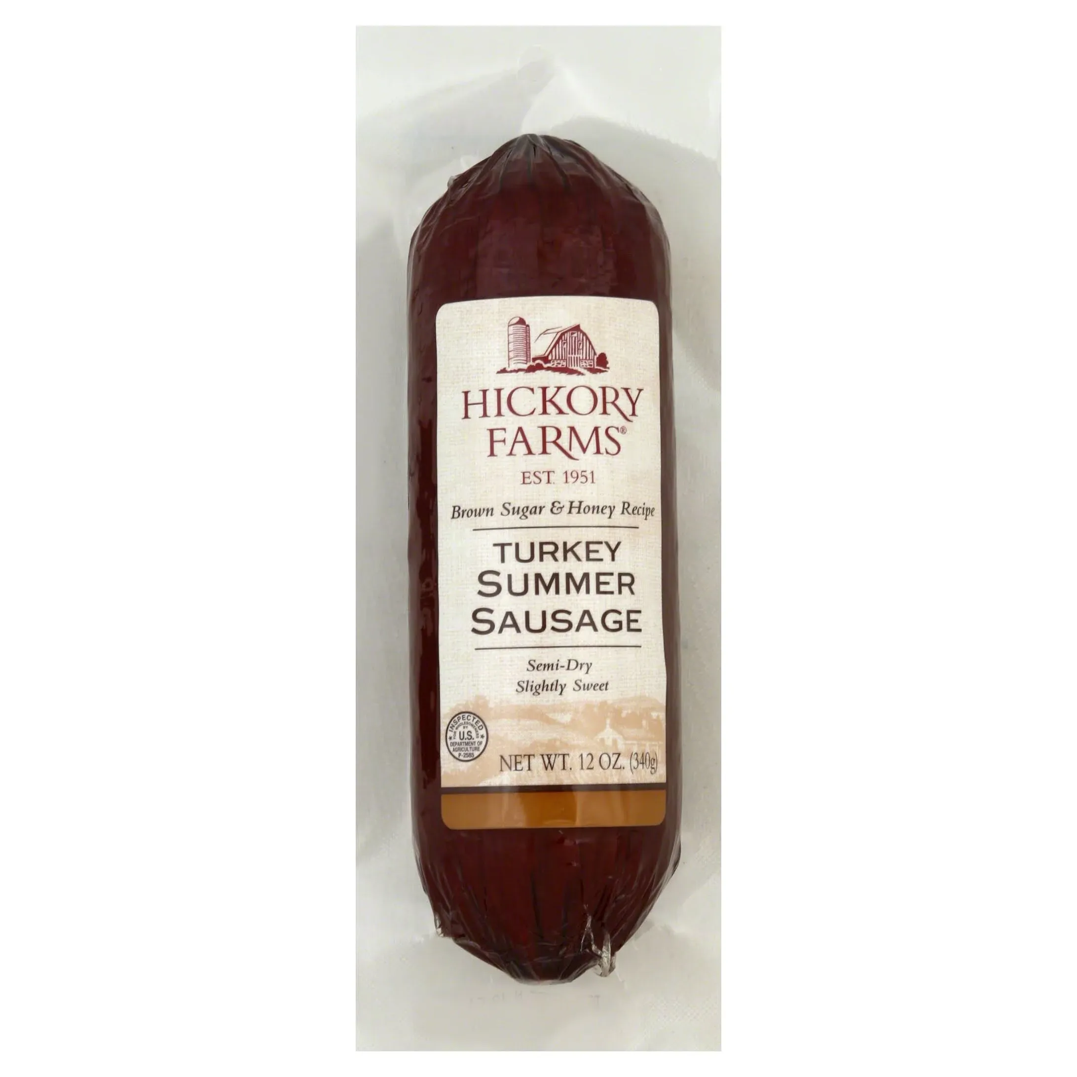 Hickory Farms Turkey Summer Sausage Net WT.10 OZ