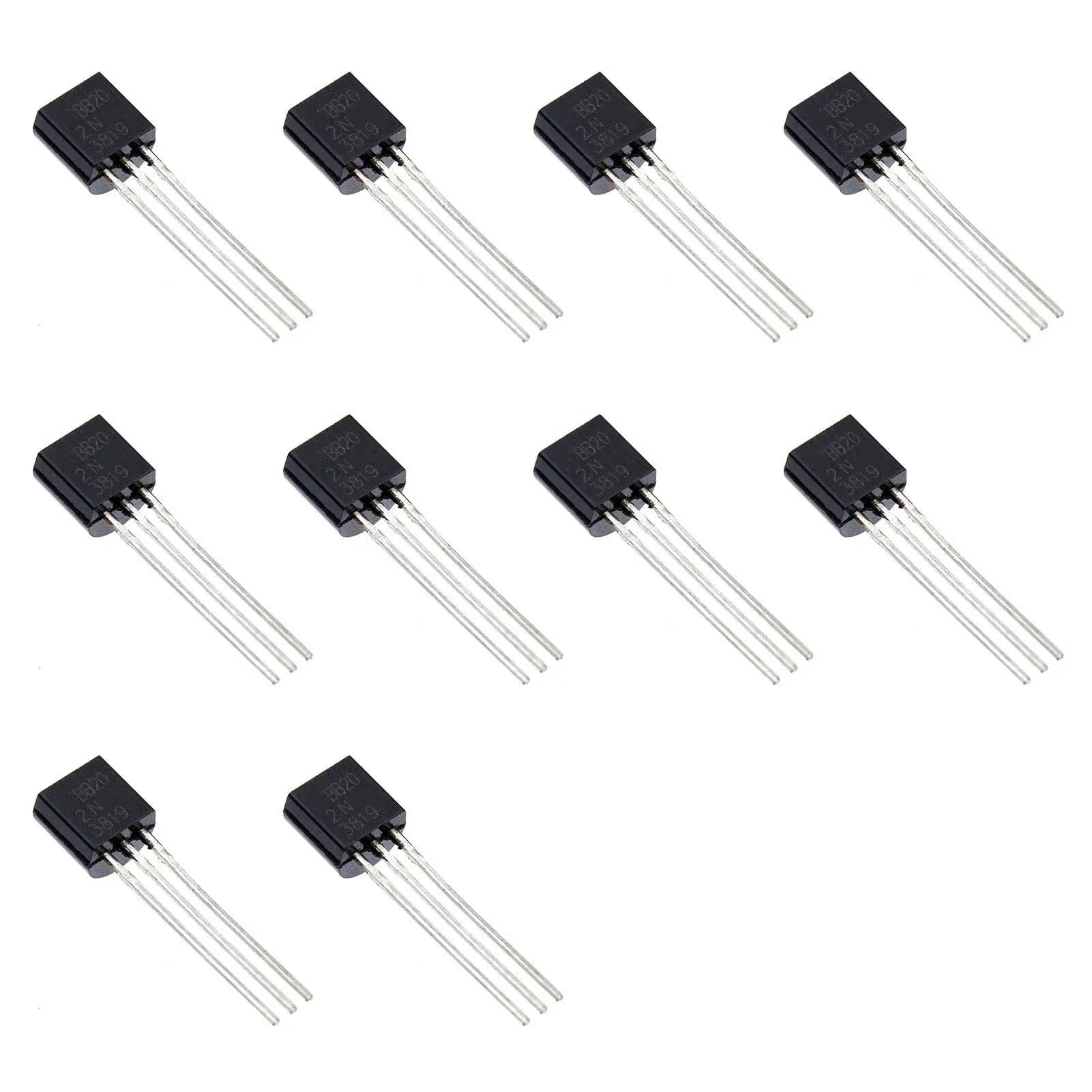 10pcs 2n3819 2n Nchannel Jfet Transistors 25vto92.