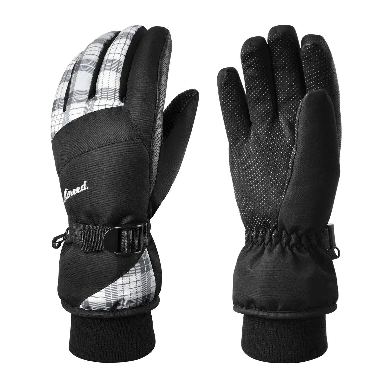 KINEED Waterproof Ski Gloves Touchscreen 3M Thinsulate Winter Warm Snow Gloves ...