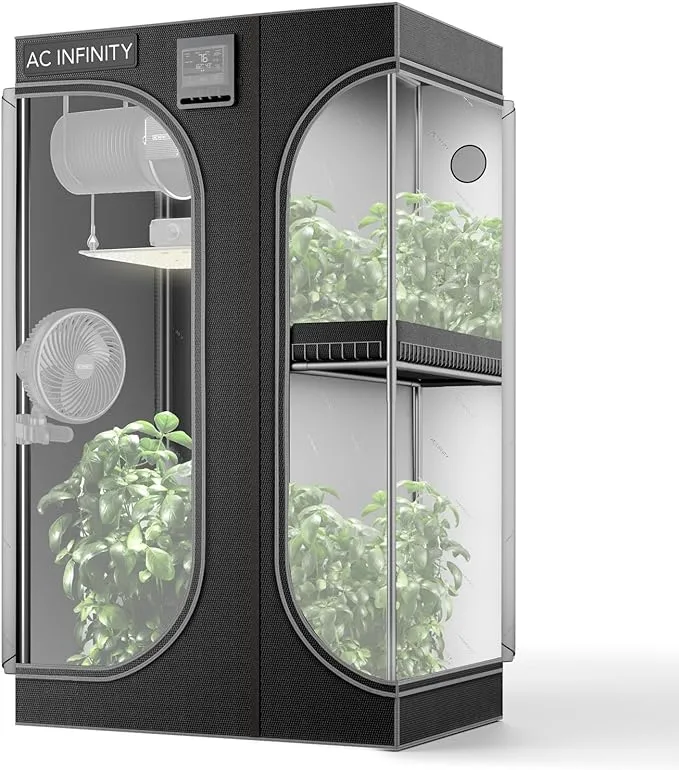 AC Infinity CLOUDLAB 632D 2-in-1 Advance Grow Tent, 36”x24 x72” Thickest 1 in. Polen, höchste Dichte 2000D Diamant Mylar Canvas, 3x2 für Hydroponik Indoor Growing