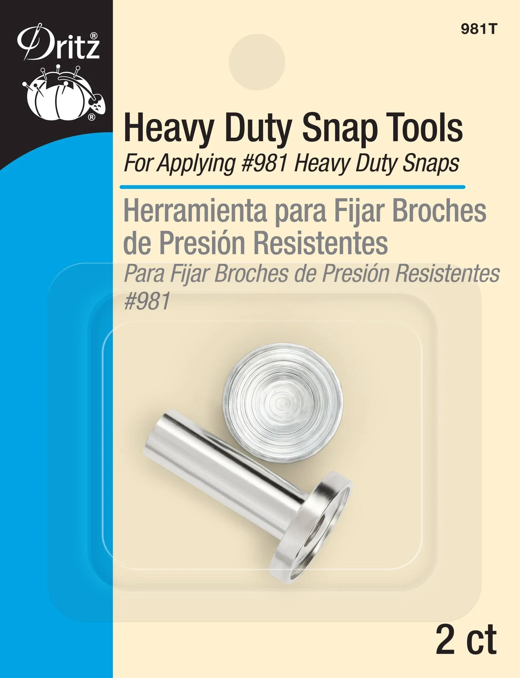 Dritz 981T Heavy Duty Snap Fasteners Tool, Metal