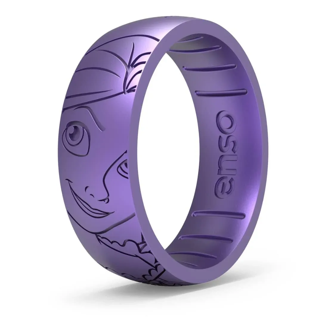 Enso Rings Disney Princess Etched Silicone Rings - Comfortable and Flexible ...