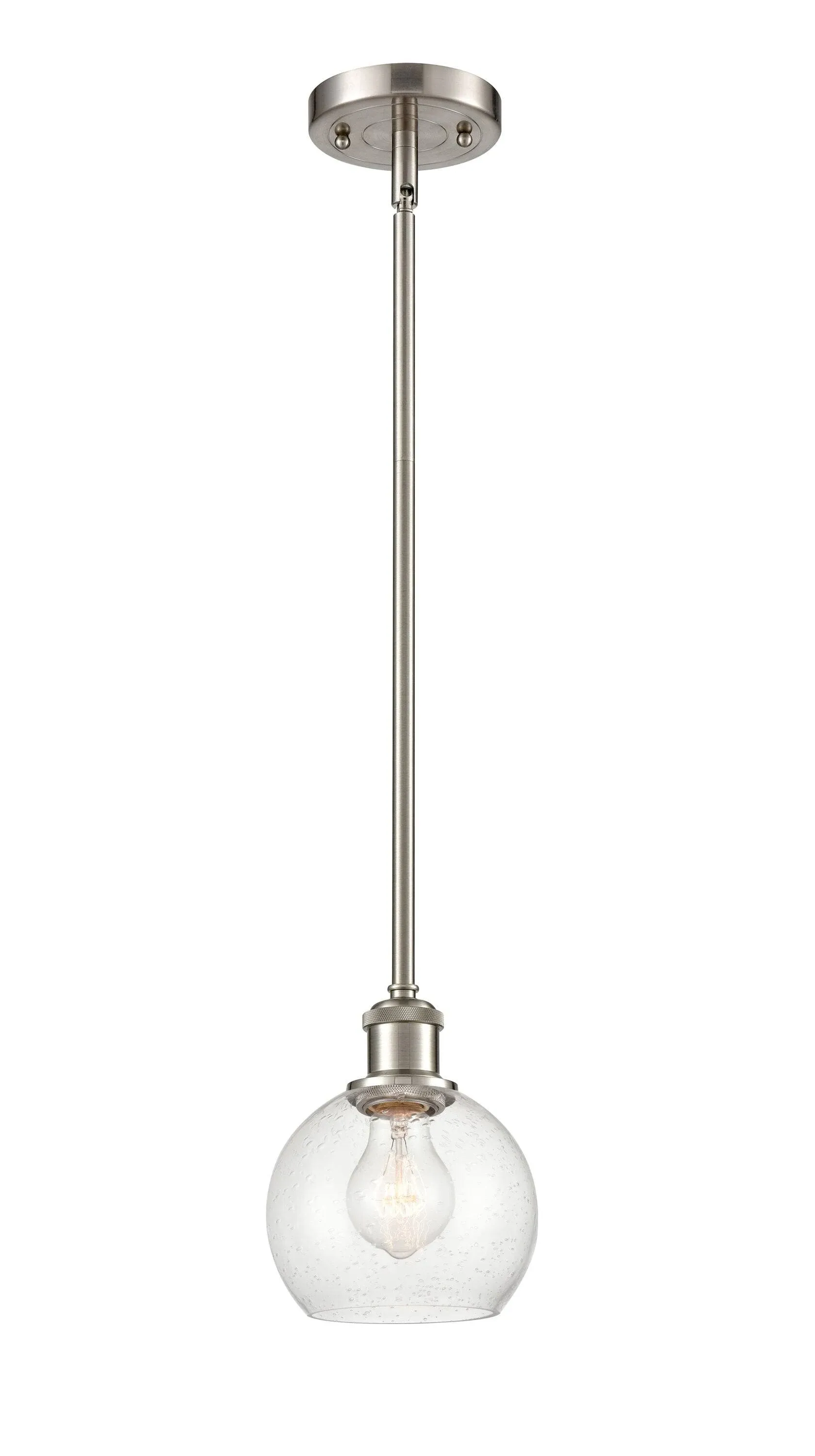 Innovations Lighting-Athens - 1 Light - 6 inch - Brushed Satin Nickel - Mini ...