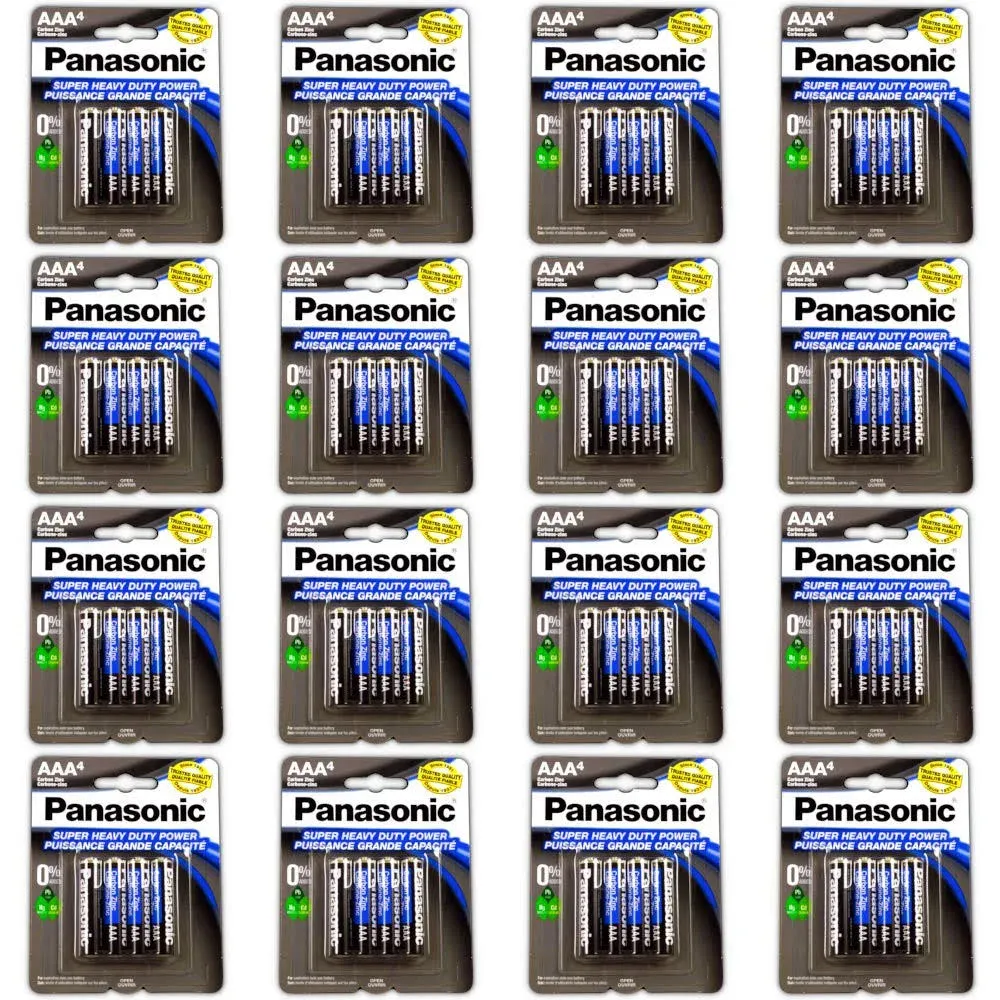 Panasonic AAA Batteries Super Heavy Duty 100pcs