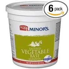 Minors Sauteed No Added MSG Vegetable Base, 1 Pound -- 6 per Case