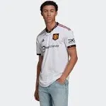 Pánský venkovní autentický dres Adidas Manchester United 22/23, bílý–