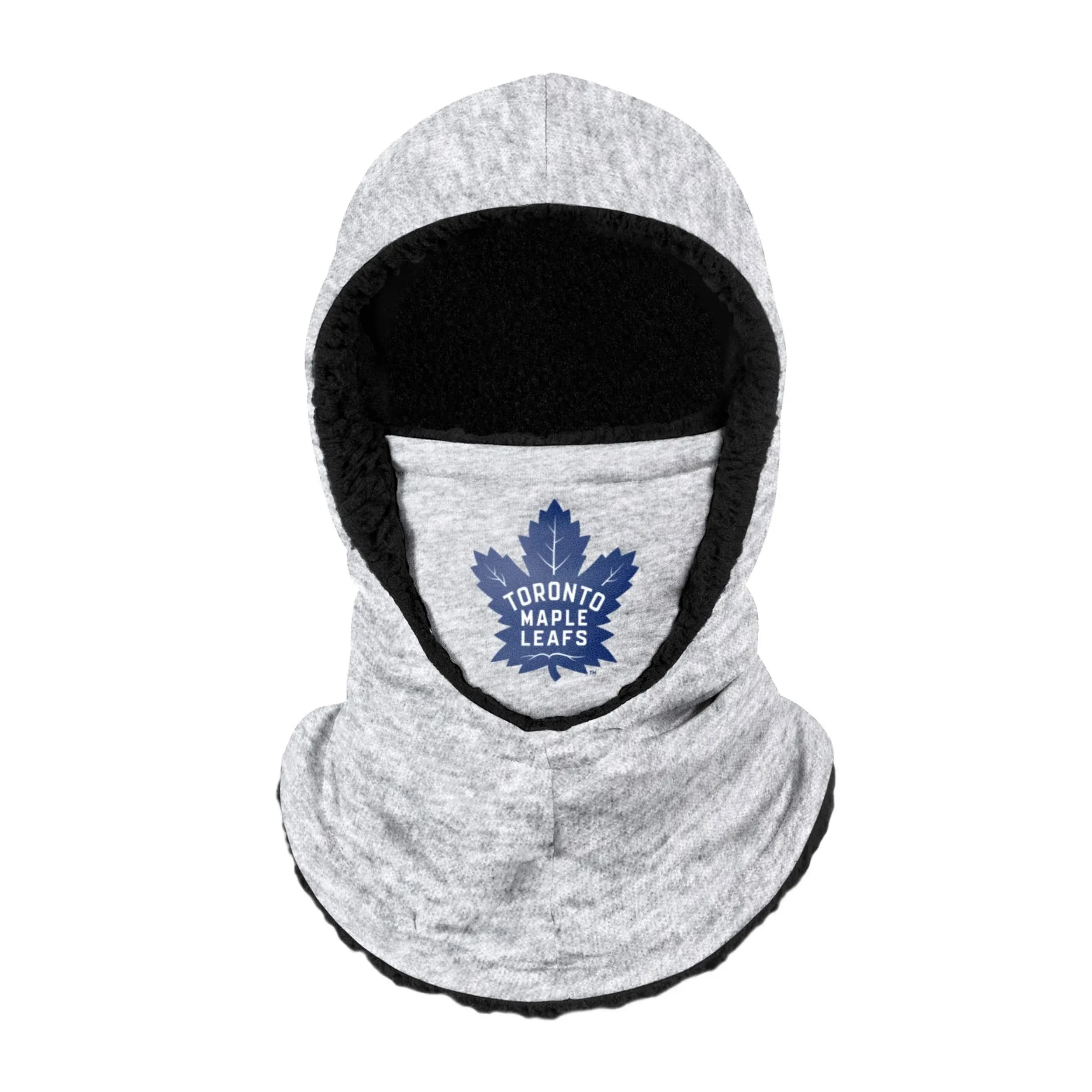 Toronto Maple Leafs NHL Heather Grey Big Logo Hooded Gaiter