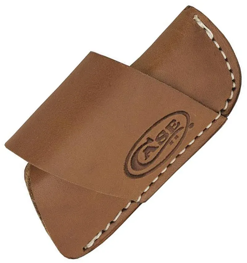 Case XX™ Knives Brown Leather Side Draw Pocket Knife Belt Sheath 50148