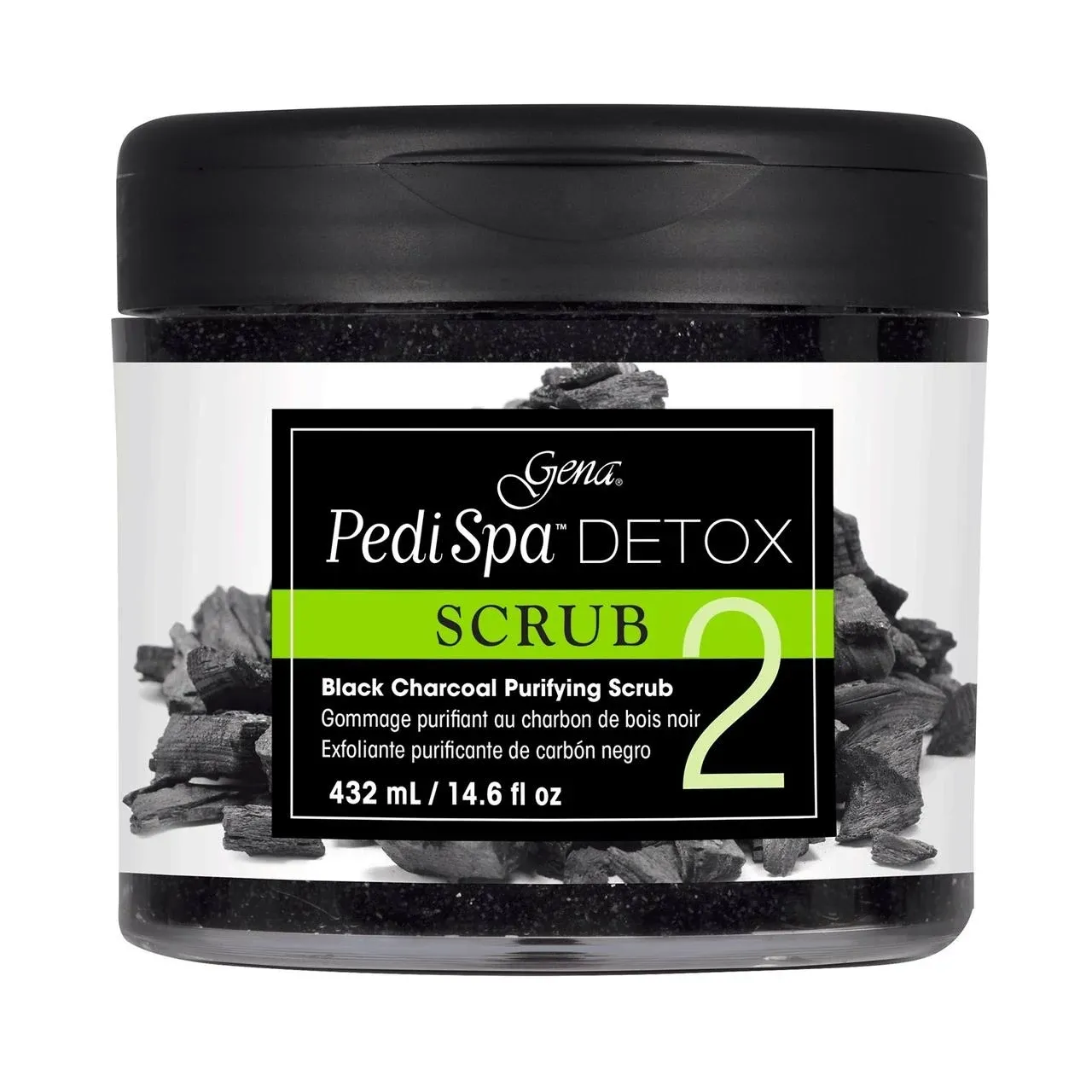 Pedi Spa Detox Black Charcoal Scrub 14.6 oz