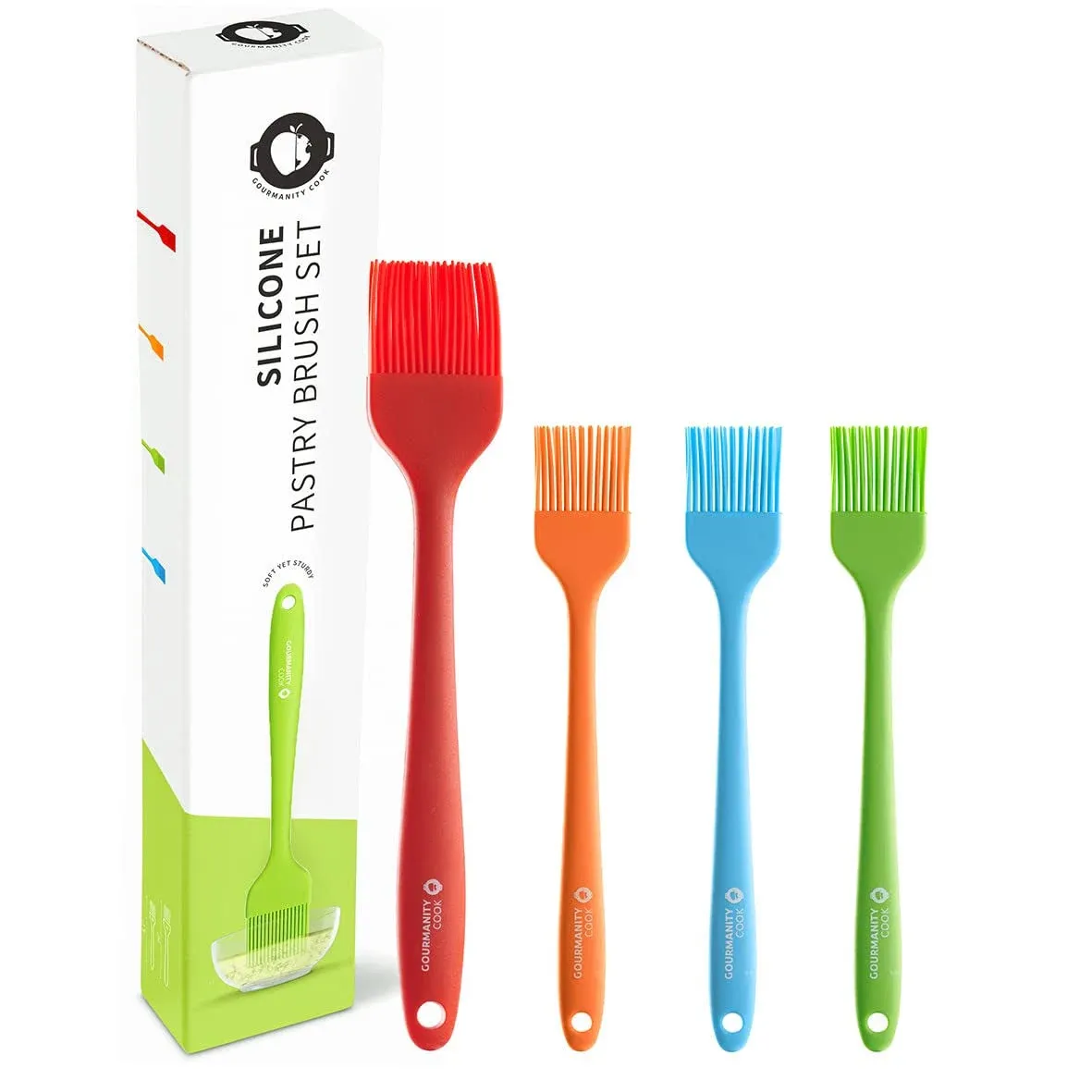 Gourmanity Cook Silicone Basting Brush Set of 4