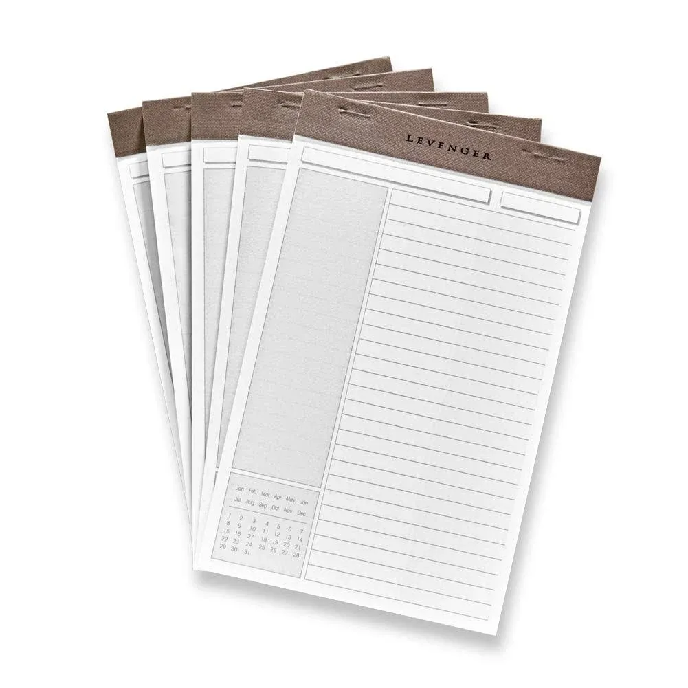 Levenger Freeleaf Shaded Annotation Ruled Pads (Set of 5) Junior