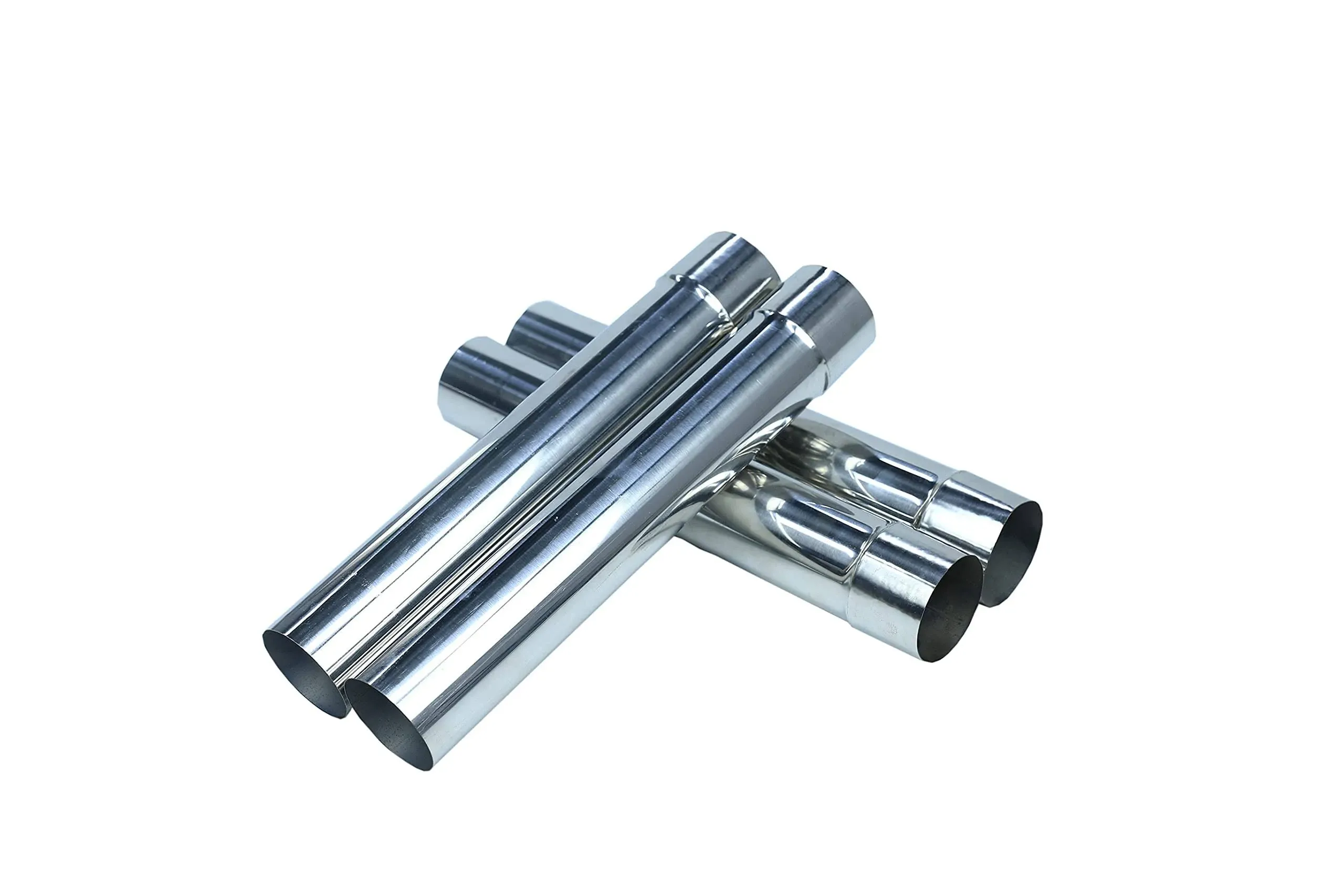 Thickness Stove Pipe Stainless Steel 4 Pcs Flue Chimney Extension, Diameter 2.36inch/6cm x 36 cm/14.17 in