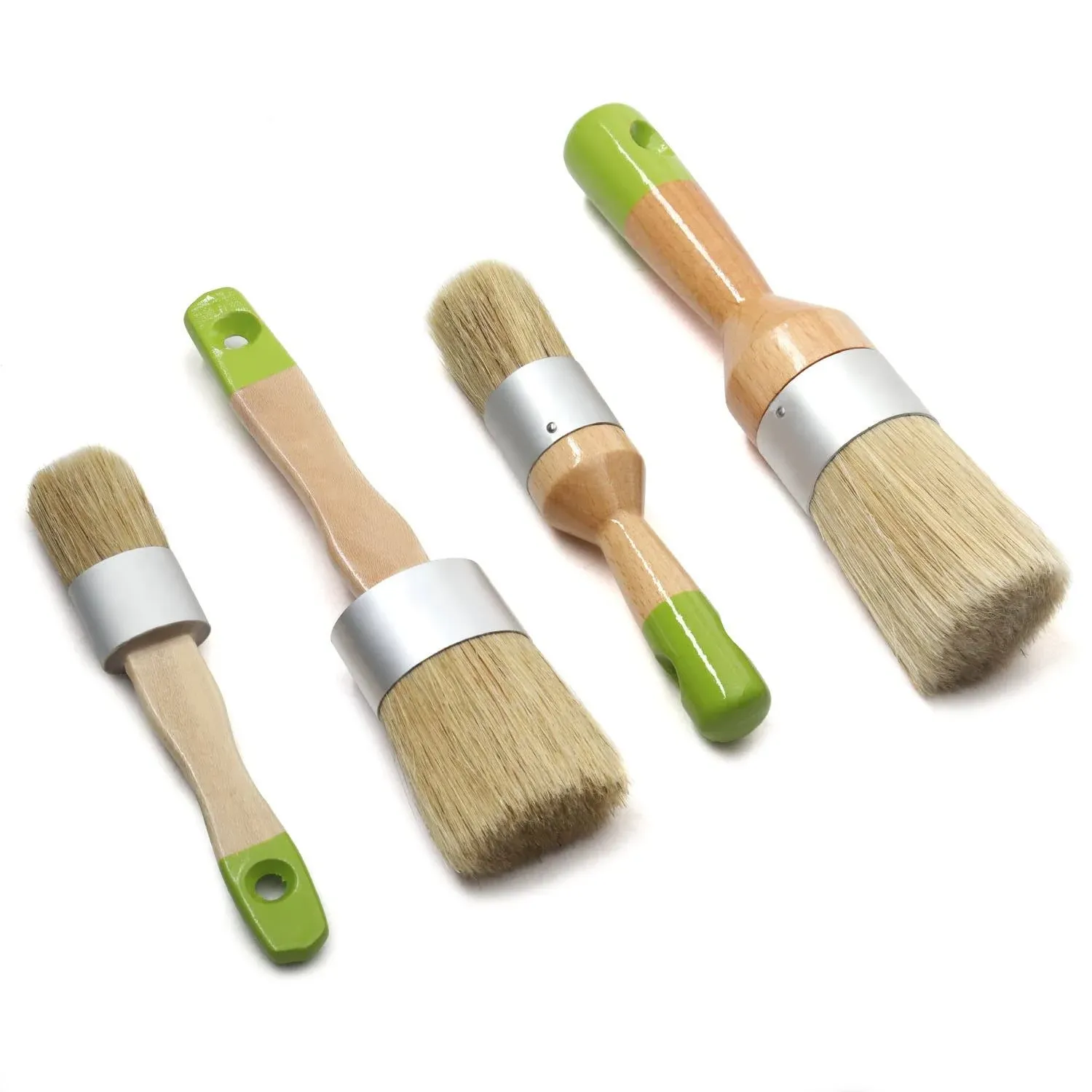 Maxman Chalk and Wax Paint Brush Furniture 4 Pack Chalk Painting, Wood ...