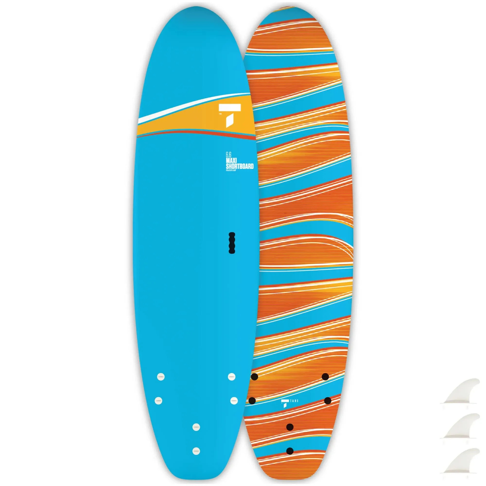 TAHE 6&#039;6 Paint Maxi Shortboard Soft Top Performance Surfboard