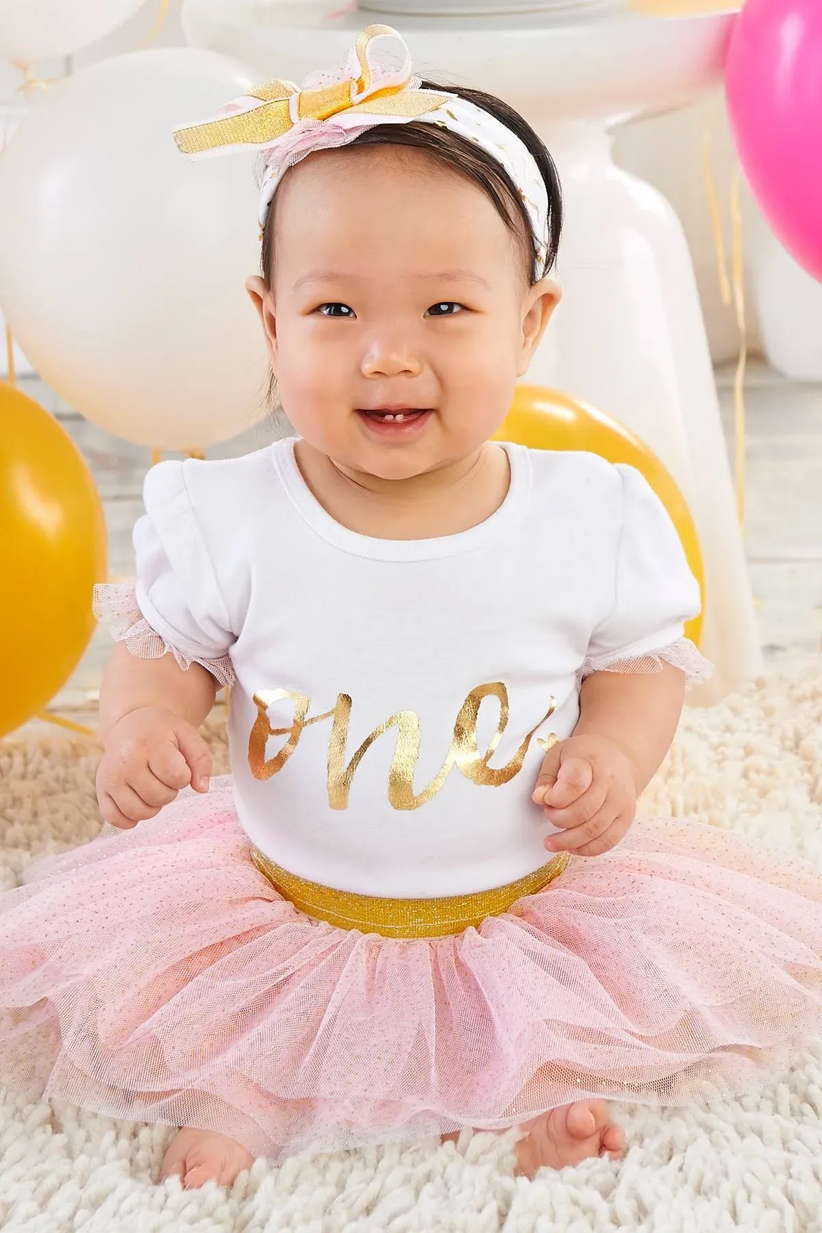 Baby Aspen My First Birthday 3 Piece Tutu Outfit - Ruelala