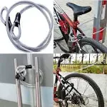 Stainless Steel Safety Cable,Double Loop Braided Steel Cable Flexible Lock Ca...