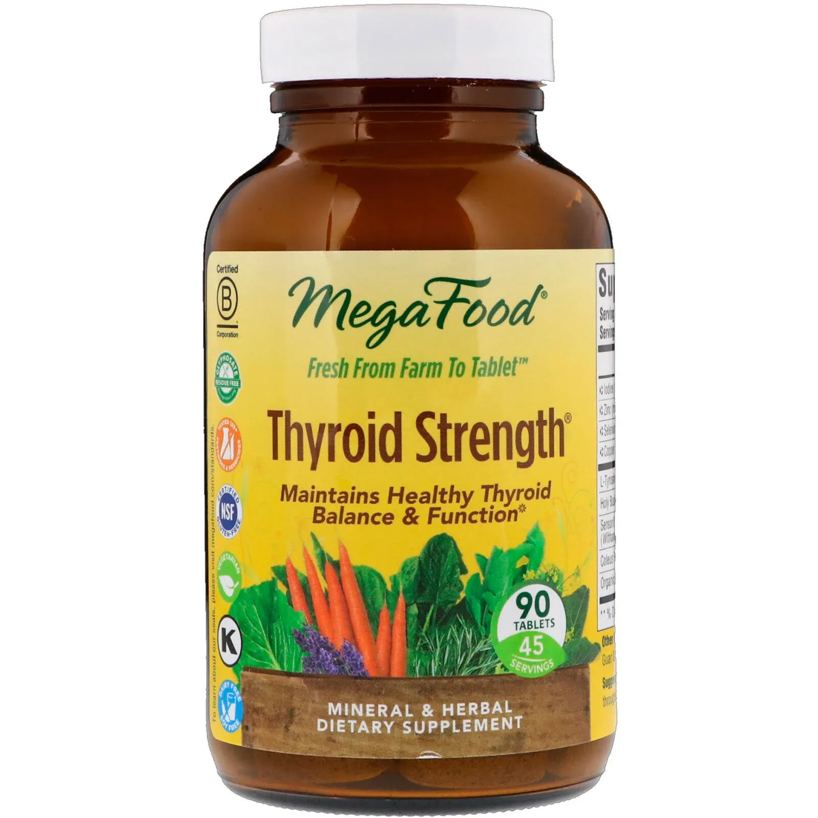 MegaFood - Thyroid Strength - 90 Tablets