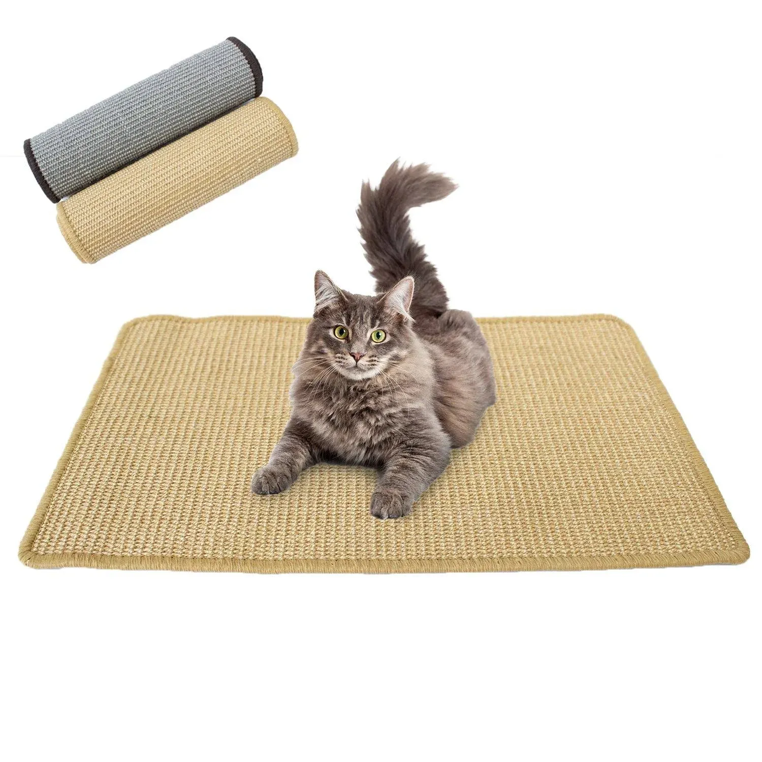 Downtown Pet Supply - Cat Scratcher - Sisal Rope Cat Scratching Pad with Non-Sli