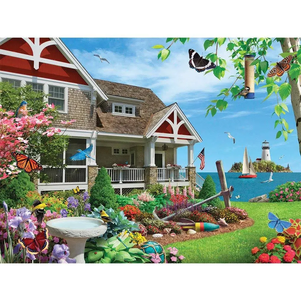 Bits and Pieces - 1000 Piece Jigsaw Puzzle for Adults 20" x 27" - Blooming Beach ...