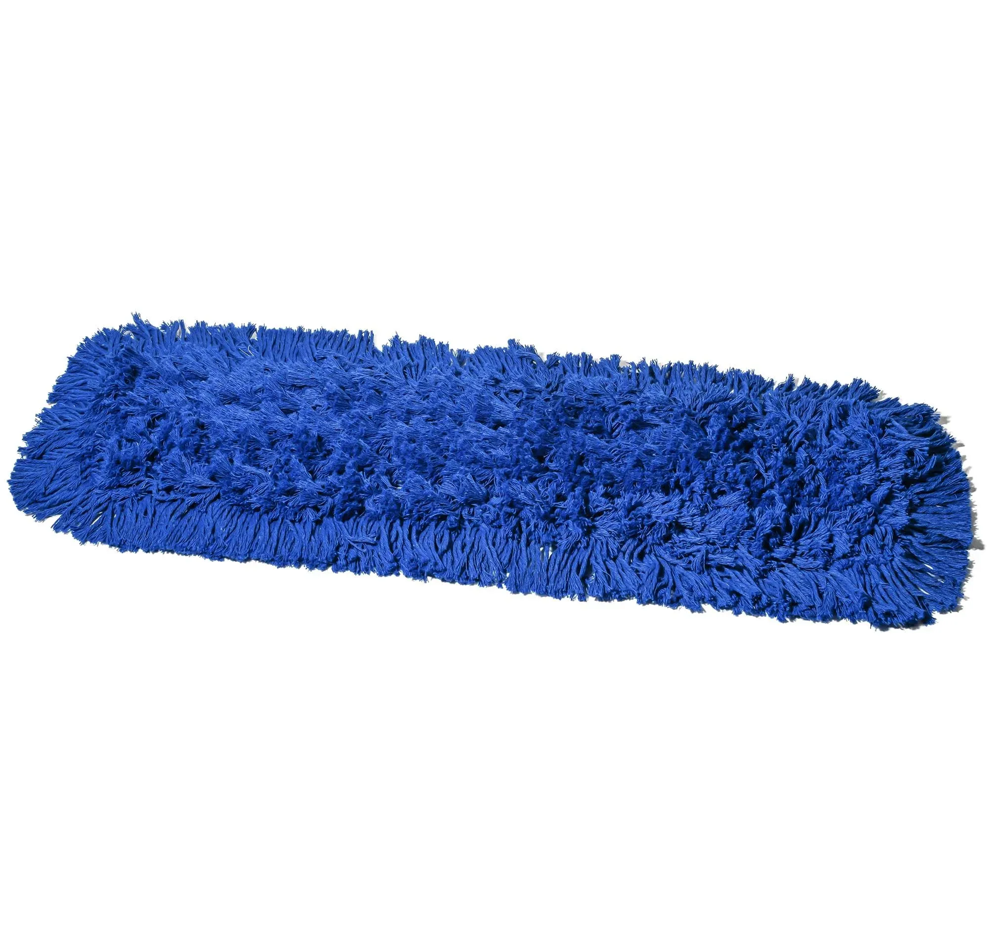 Commercial Dust Mop Replacement Head - 24 x 5 in. Cotton Nylon Reusable Mop Head- Industrial Dust Mop Refill for Floor Cleaning & Janitorial Supplies, Blue