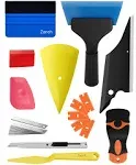 Zanch Window Tint Kit, 24pcs Professional & Easy-to-Use Window Tinting Tools for Car or Home - Includes Tint Squeegee, Felt Squeegee, and Cutting Knife for Window Film Installation