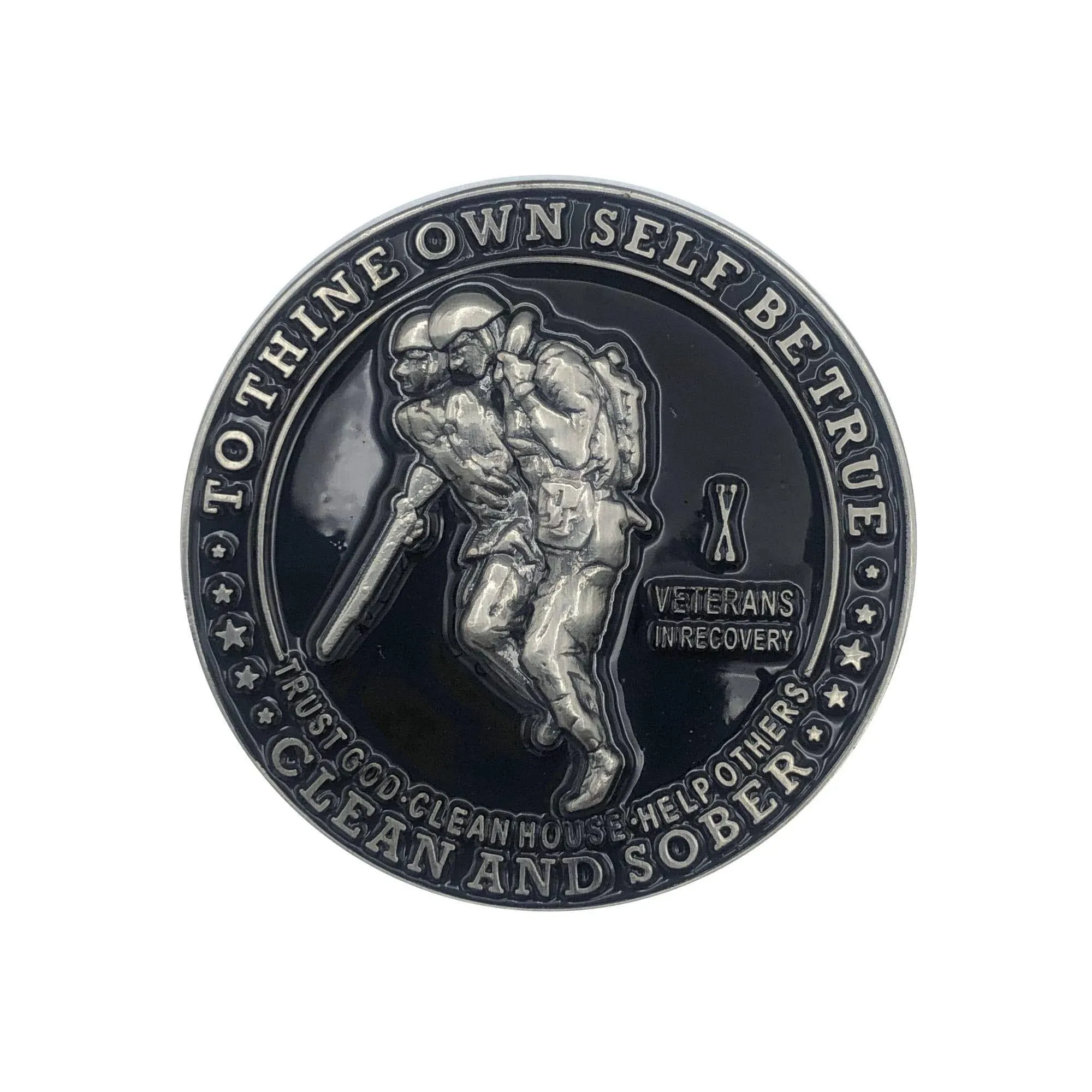 Veterans in Recovery AA Coin 1-60yrs Sobriety Chip