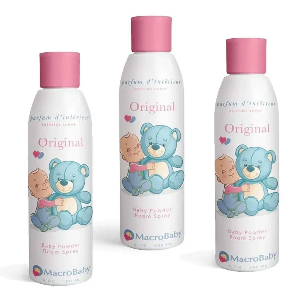 Macrobaby Baby Room Powder Spray, The Original Macrobaby Store Smell, Air Freshner 6 oz (198 ml)