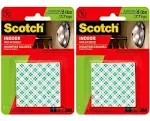 Scotch-Mount Indoor Double-Sided Mounting Squares