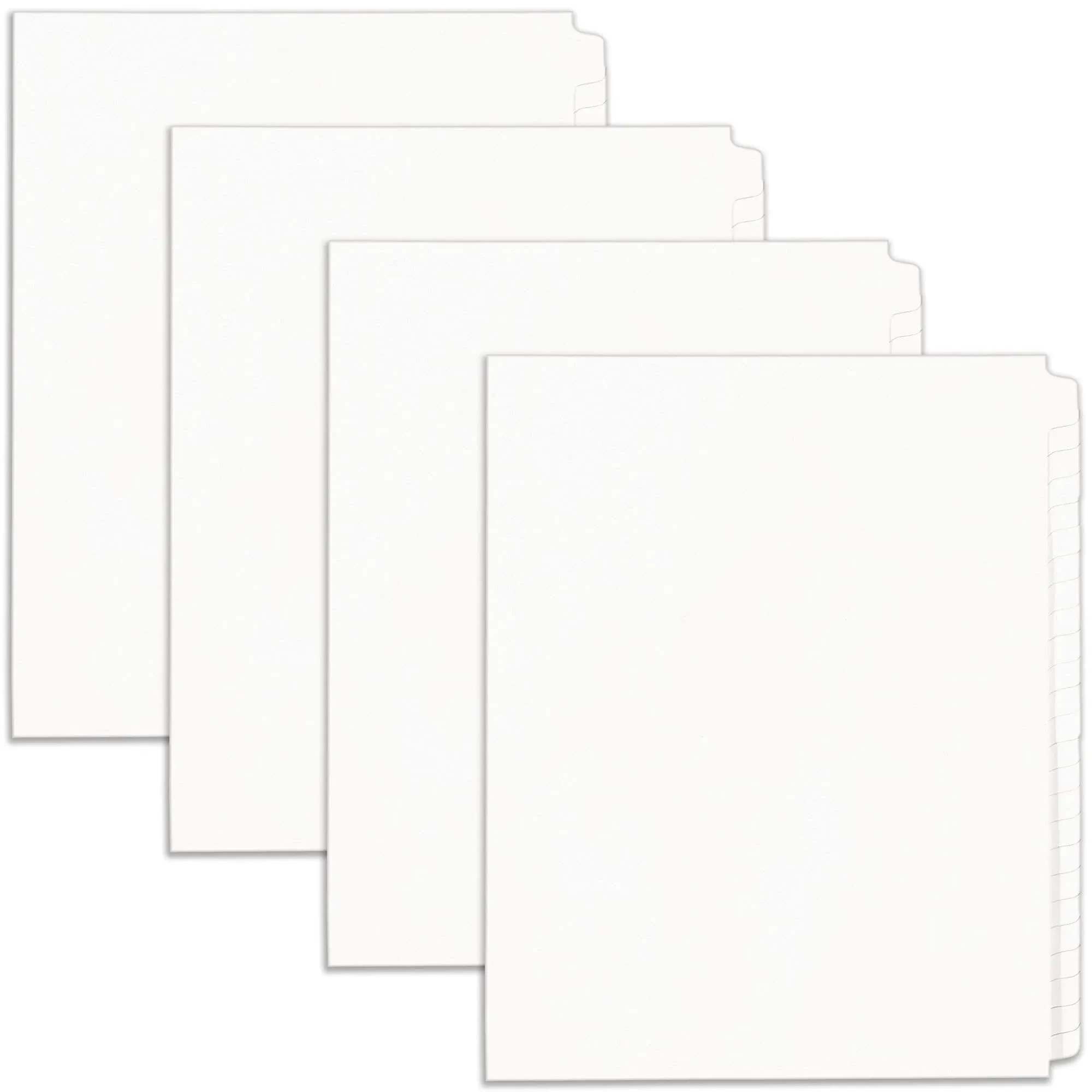 Avery Legal Exhibit Binder Dividers, 25 Blank Side Tabs, Unpunched Letter Size, 1 Set Collated, 4 Packs (11912)