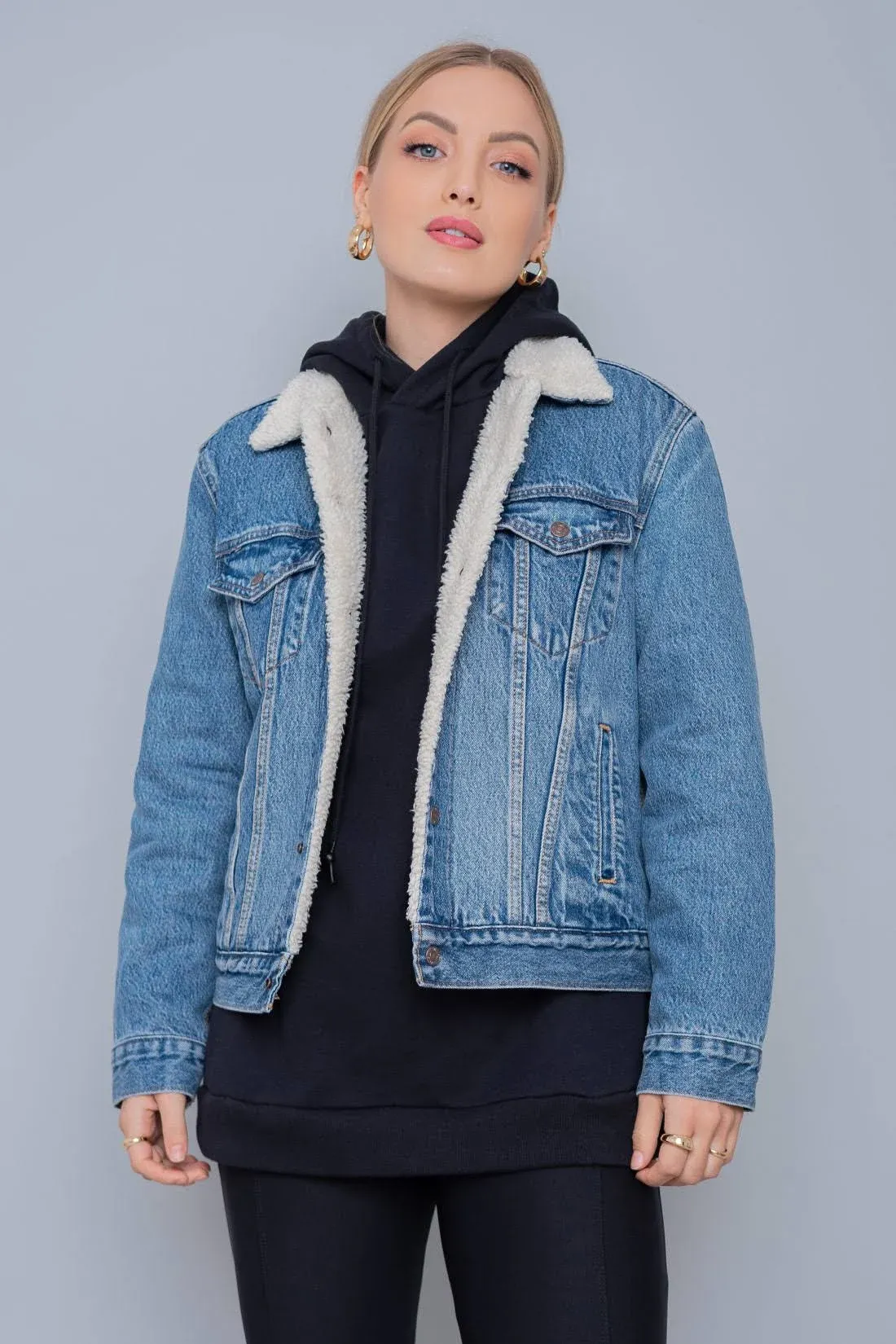 Chaqueta estilo camionero Sherpa ex-novio