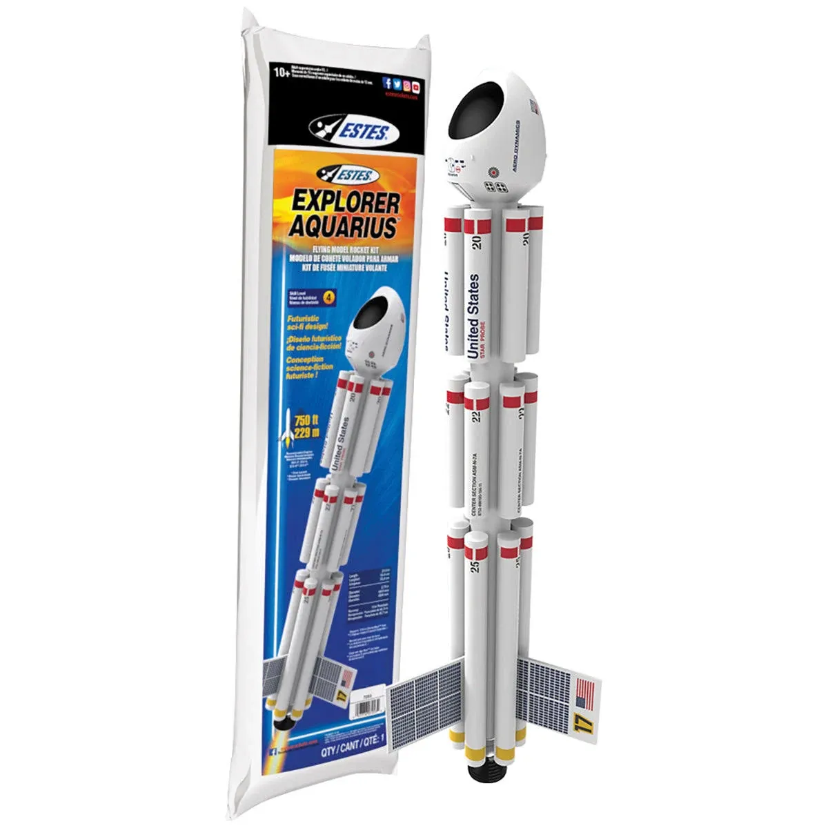 Estes Explorer Aquarius Model Rocket Kit