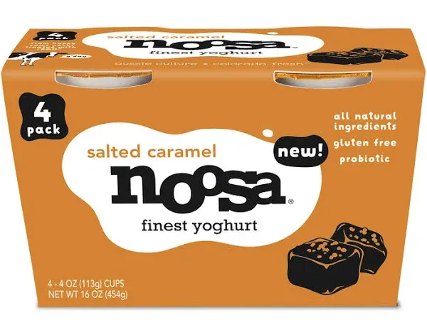 Noosa Salted Caramel Yoghurt, 4 Ounce -- 24 per pack