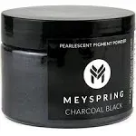 MEYSPRING Charcoal Black Mica Powder for Epoxy Resin - 50 Grams - Great for Resin Art and UV Resin - Epoxy Resin Color Pigment