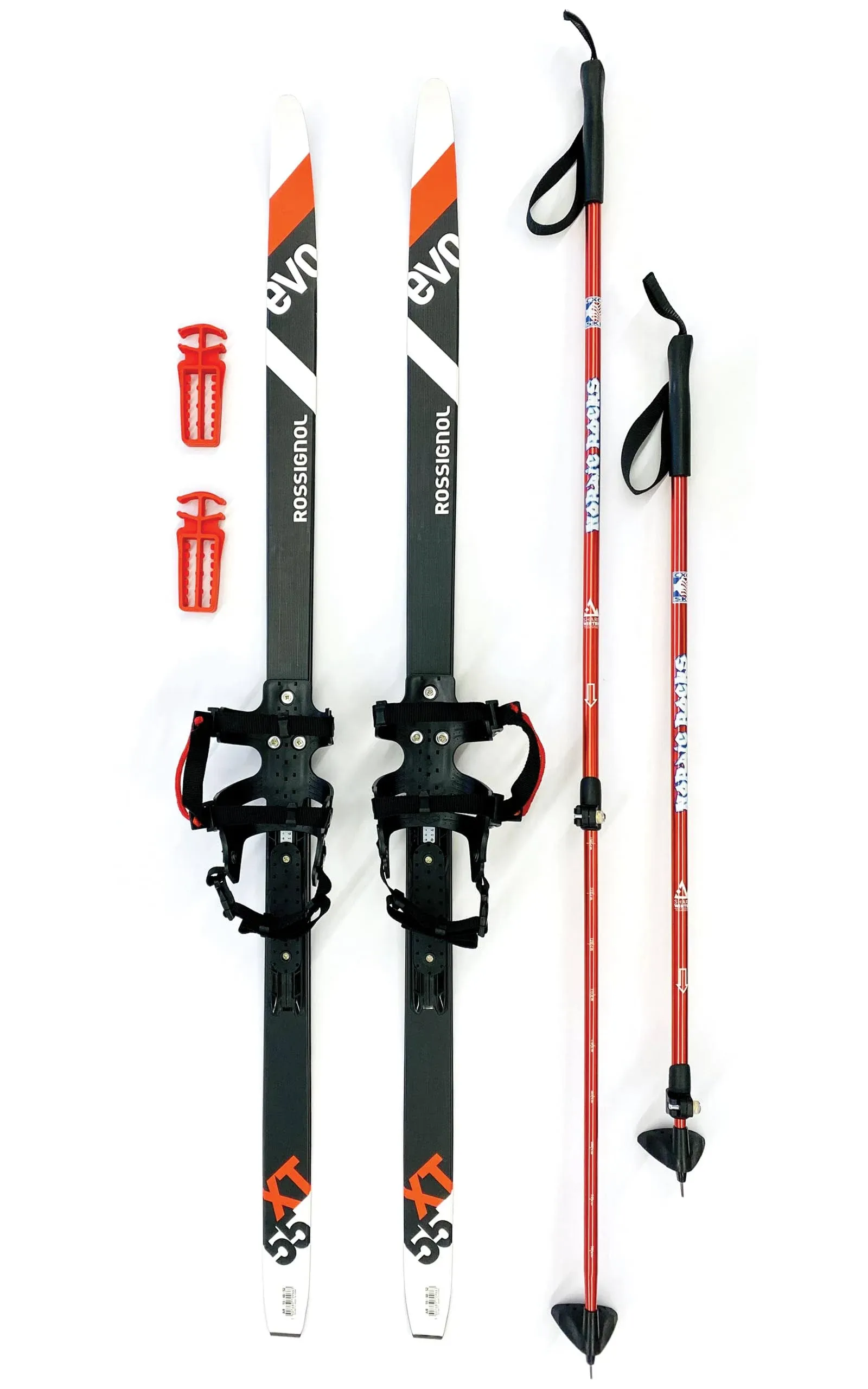 Nordic Rocks Cross Country Skis - No Ski Boots Required - Step-In Bindings for ...