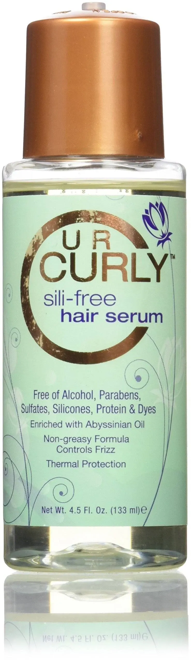 U R Curly Sili-Free Hair Serum, 4.5 fl oz