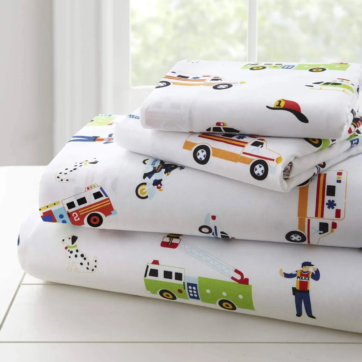 Wildkin Kids Heroes Microfiber Sheet Set - Toddler