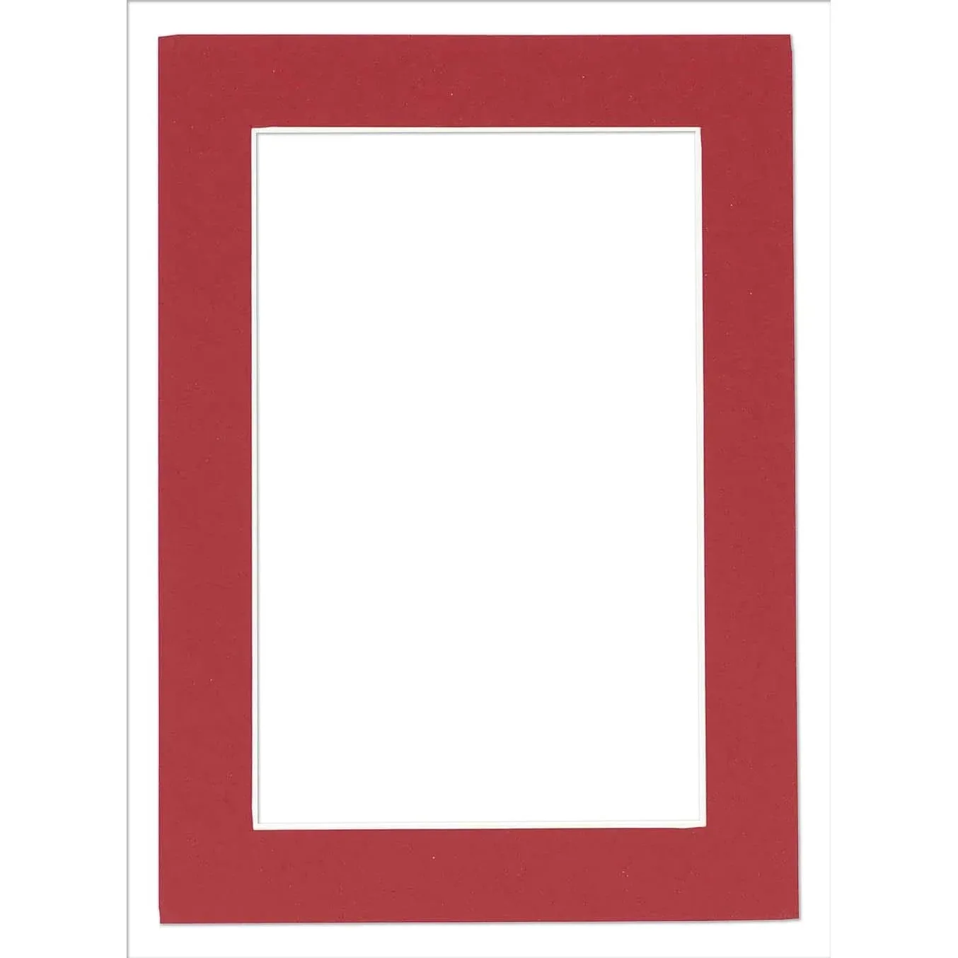 11x14 Mat Bevel Cut for 9x12 Photos - Acid Free Deep Red Precut Matboard - for ...