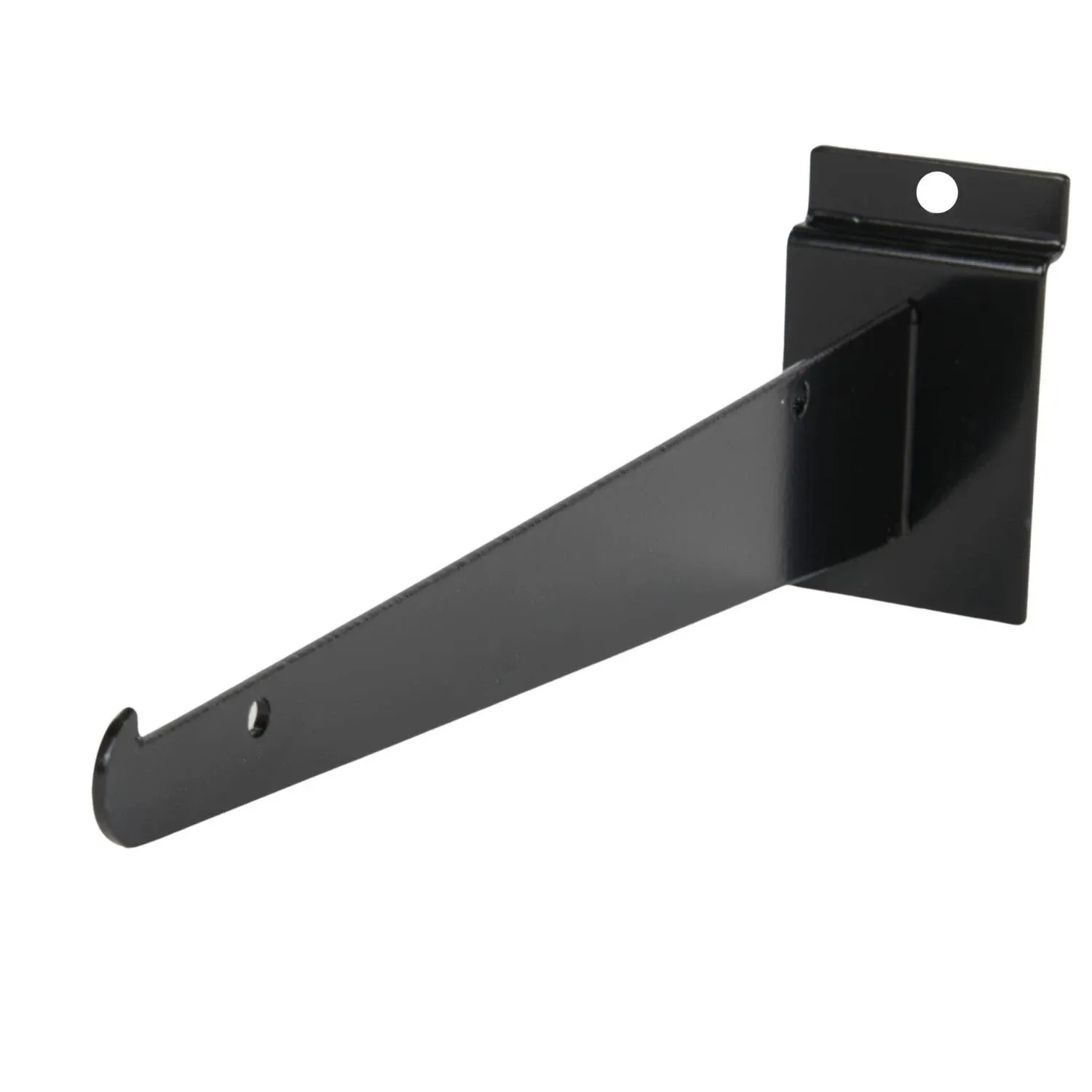 12&#034; Slatwall Shelf Bracket - Chrome - (Holds 30lbs) - Pack of 10