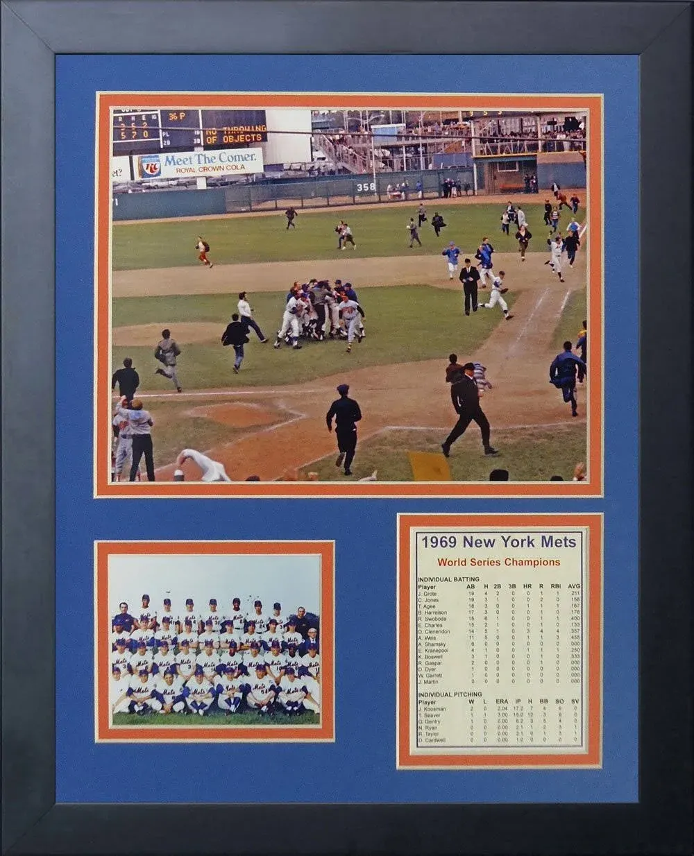 Legends Never Die '1969 New York Mets Celebration Framed Photo Collage 11 x 14-inch