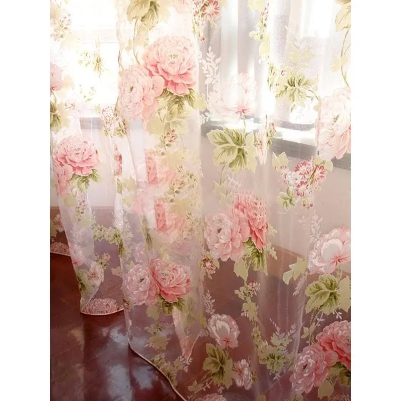 Yolley Rod Pocket Sheer Curtain, Elegant 2 Pieces - Total Size 120 inch Wide 60 ...