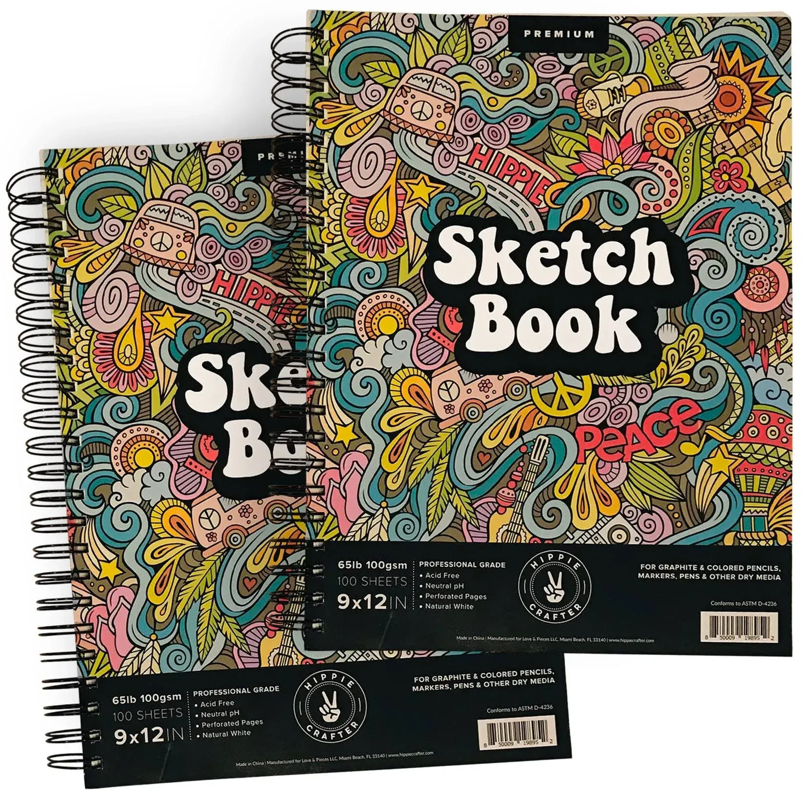 Hippie Crafter Sketch Books