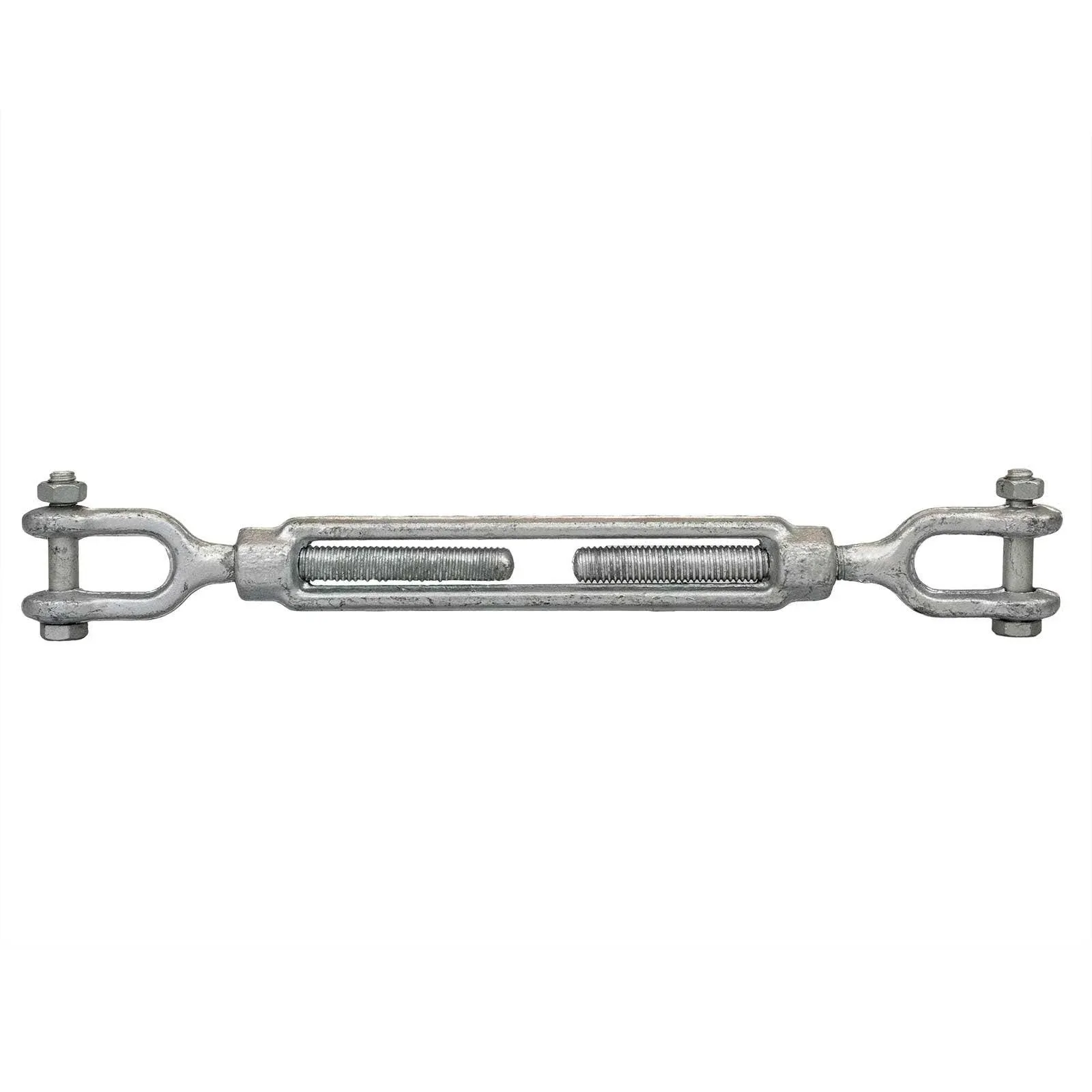 Galvanized Turnbuckle - Import - Jaw & Jaw - 1/4" x 4"