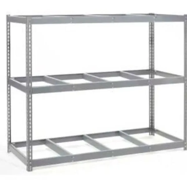 Global Industrial Wide Span Rack with 3 Shelves No Deck, 96"W x 24"D x 84"H, 1100 ...