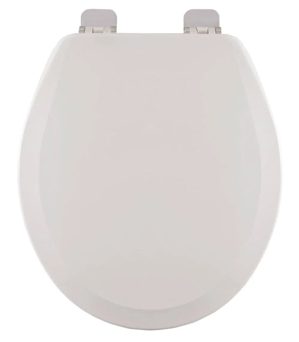 Centoco 700bn-001 Wood Round Toilet Seat, White