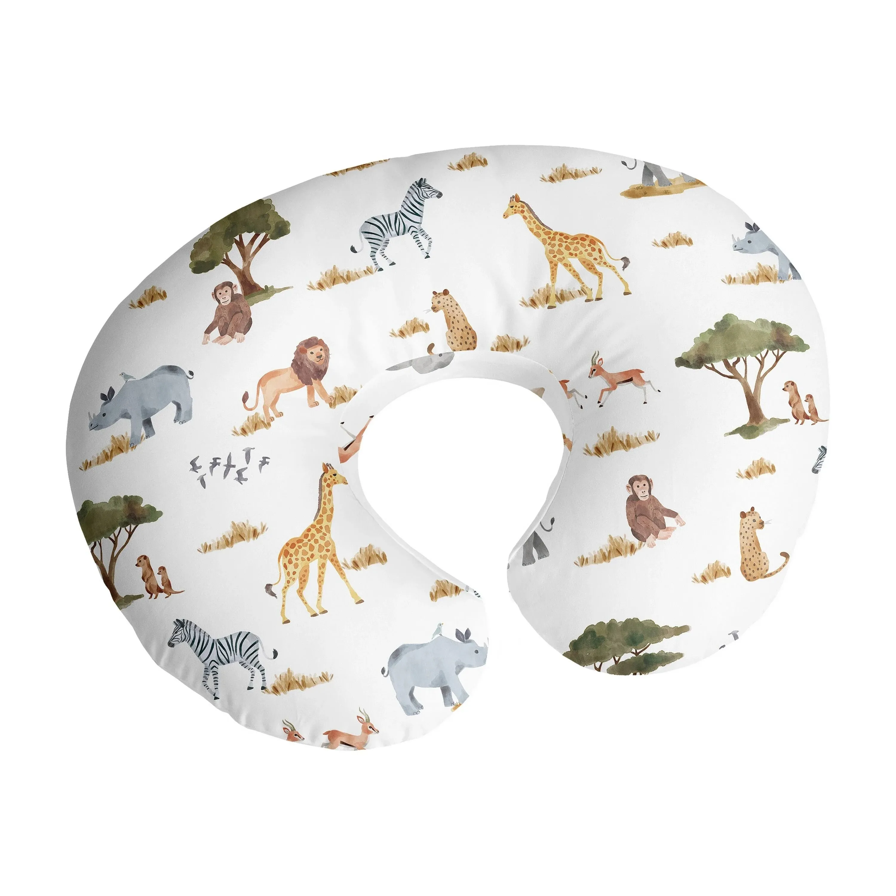 Sweet Jojo Designs Jungle Collection Nursing Breastfeeding Pillow Cover