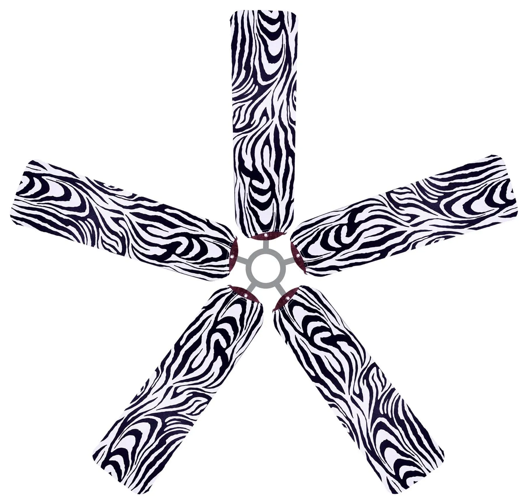 Fan Blade Designs 6536 Ceiling Fan Blade Covers, Zebra