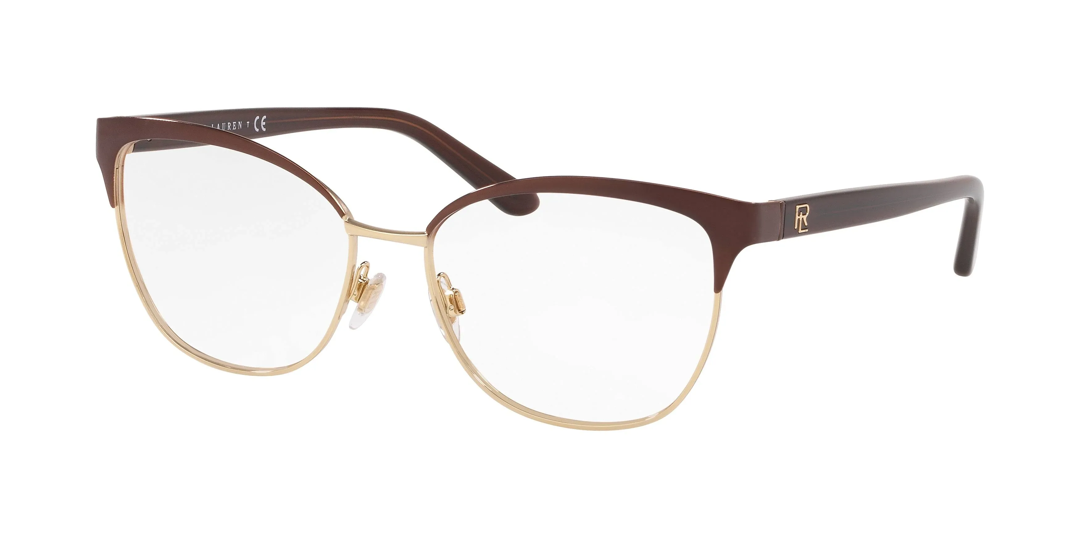 Ralph Lauren RL5099 Eyeglasses 9395 Shiny Dark Red on Pale Gold