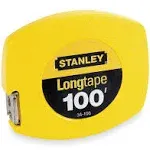 STANLEY Tape Measure, 3/8-Inch Graduations, 100-Foot, Yellow (34-106)