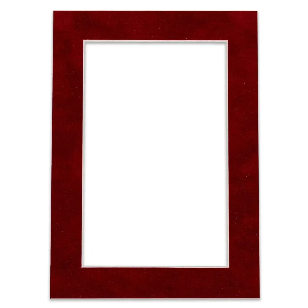 11x14 Mat Bevel Cut for 9x12 Photos - Acid Free Bright Red Suede Precut Matboard ...