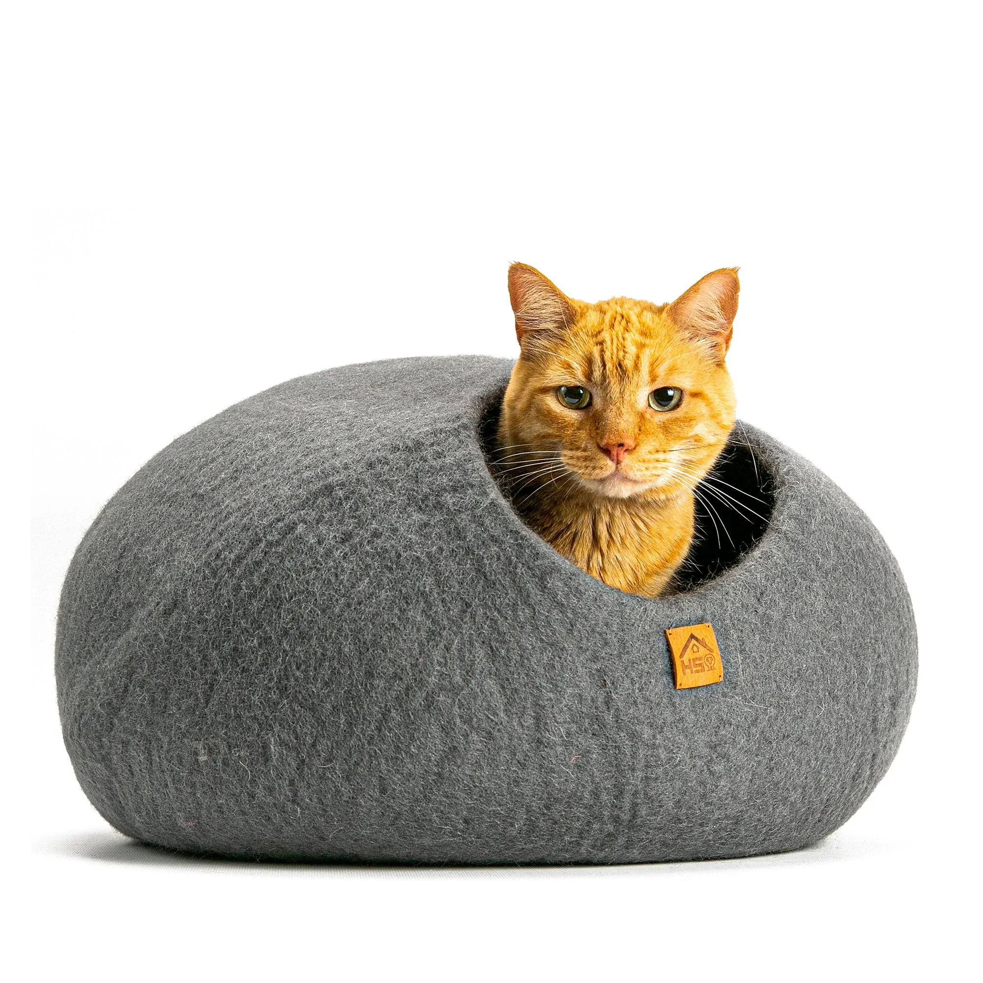 Natural Wool Cat Cave Pet Bed House Organic Sleeping Nest Kittens Made in Nepal 741031433657 | eBay